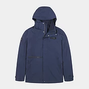 奎格冲锋衣男潮牌三合一可拆卸防水防风户外登山服装外套