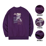 奎格秋季新款运动外套女士休闲潮流宽松立领拉链针织开衫卫衣