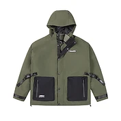 奎格冲锋衣男三合一可拆卸2020秋冬新款加绒加厚工装机能潮牌外套